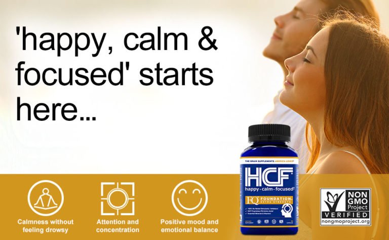 HCF Happy, Calm & Focused - Brain Focus, Attention, Concentration & Mood Supplement Benefits