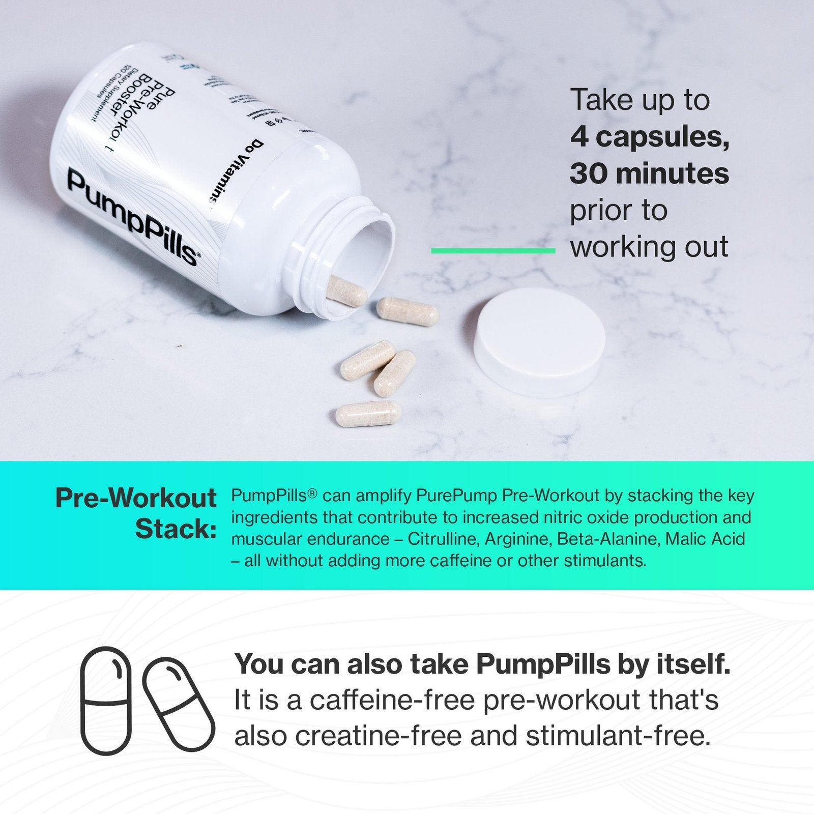 PumpPills - Do Vitamins Stim-Free Pre-Workout Ingredients